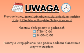 Godziny otwarcia INFO