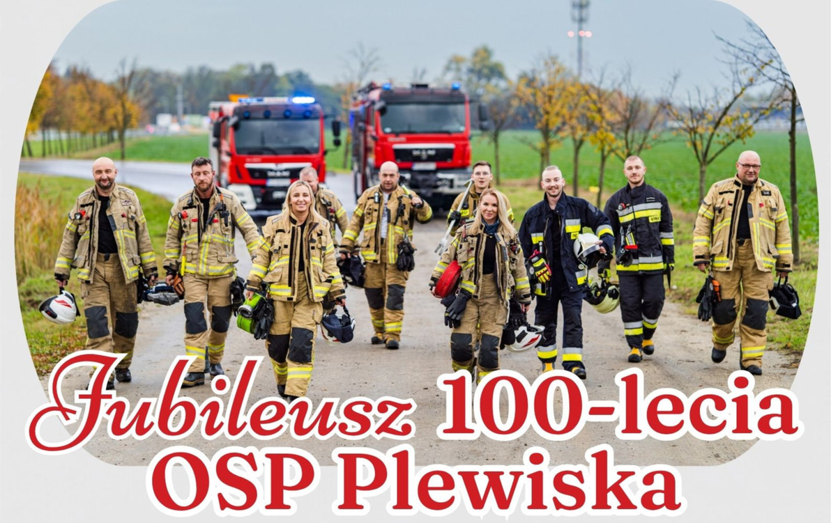Zdjęcie do ZAPRASZAMY NA JUBILEUSZ 100-LECIA OSP PLEWISKA!