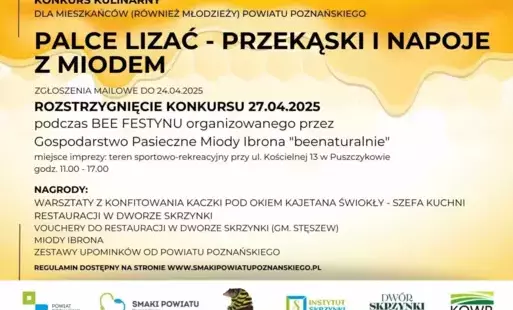 zólto-białe tło i napisy