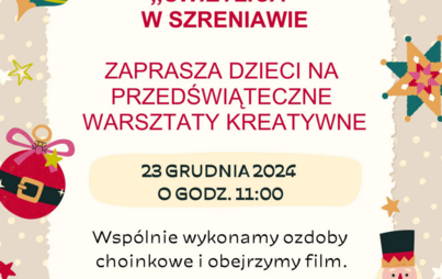 Zdjęcie do Przedświąteczne warsztaty kreatywne
