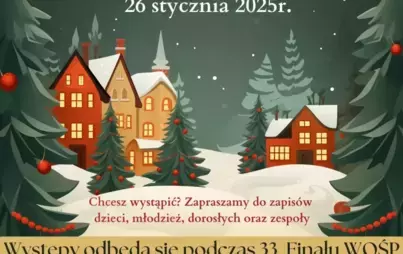 Zdjęcie do Przegląd Kolęd i Pastorałek podczas 33. Finału WOŚP! &nbsp;&nbsp;