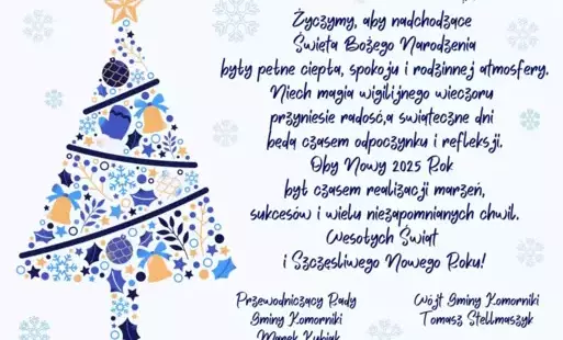 choinka i tekst
