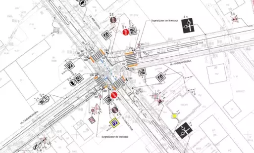 Zdjęcie do  Wprowadzenie nowej organizacji ruchu - skrzyżowanie ulic Fabianowska &ndash; Kolejowa w Plewiskach
