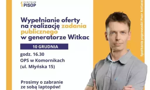 biało zółta grafika po prawej postac mężczyzny