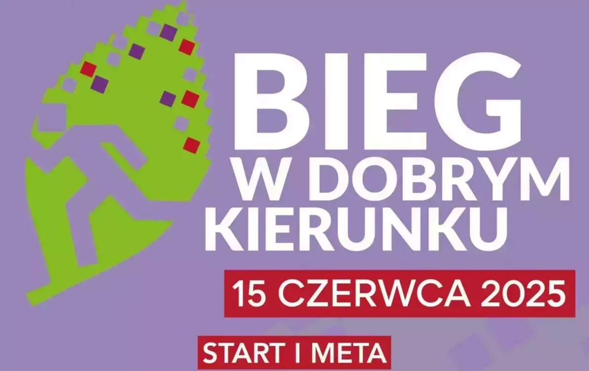 na fioletowym tle napisy