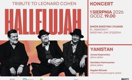 Zdjęcie do Koncert plenerowy w Dworze Skrzynki &bdquo;Hallelujah. Tribute to Leonard Cohen&rdquo; Wystąpi zesp&oacute;ł YANISTAN