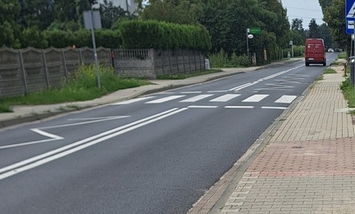 Remont ul. Żabikowskiej w Komornikach- zdjęcie przedstawiające ulicę