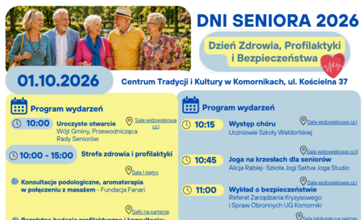 Plan dni seniora- program wydarzeń