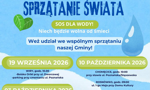 Zdjęcie do Przypominamy!  Akcja Ekologiczna: SPRZĄTANIE ŚWIATA